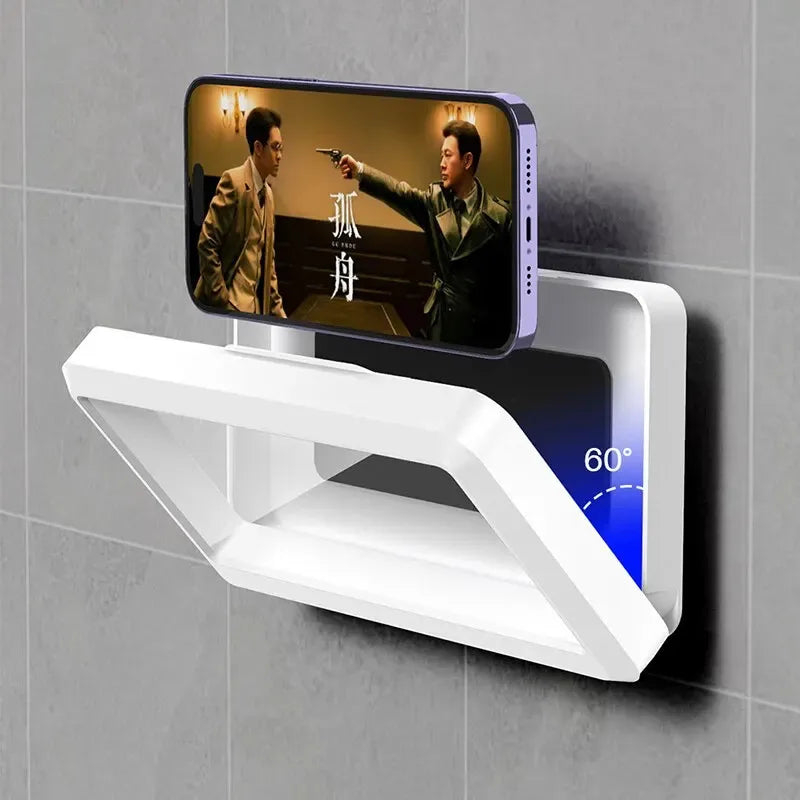 Bathroom Phone Holder – Waterproof Wall Mount with Touch Screen Access